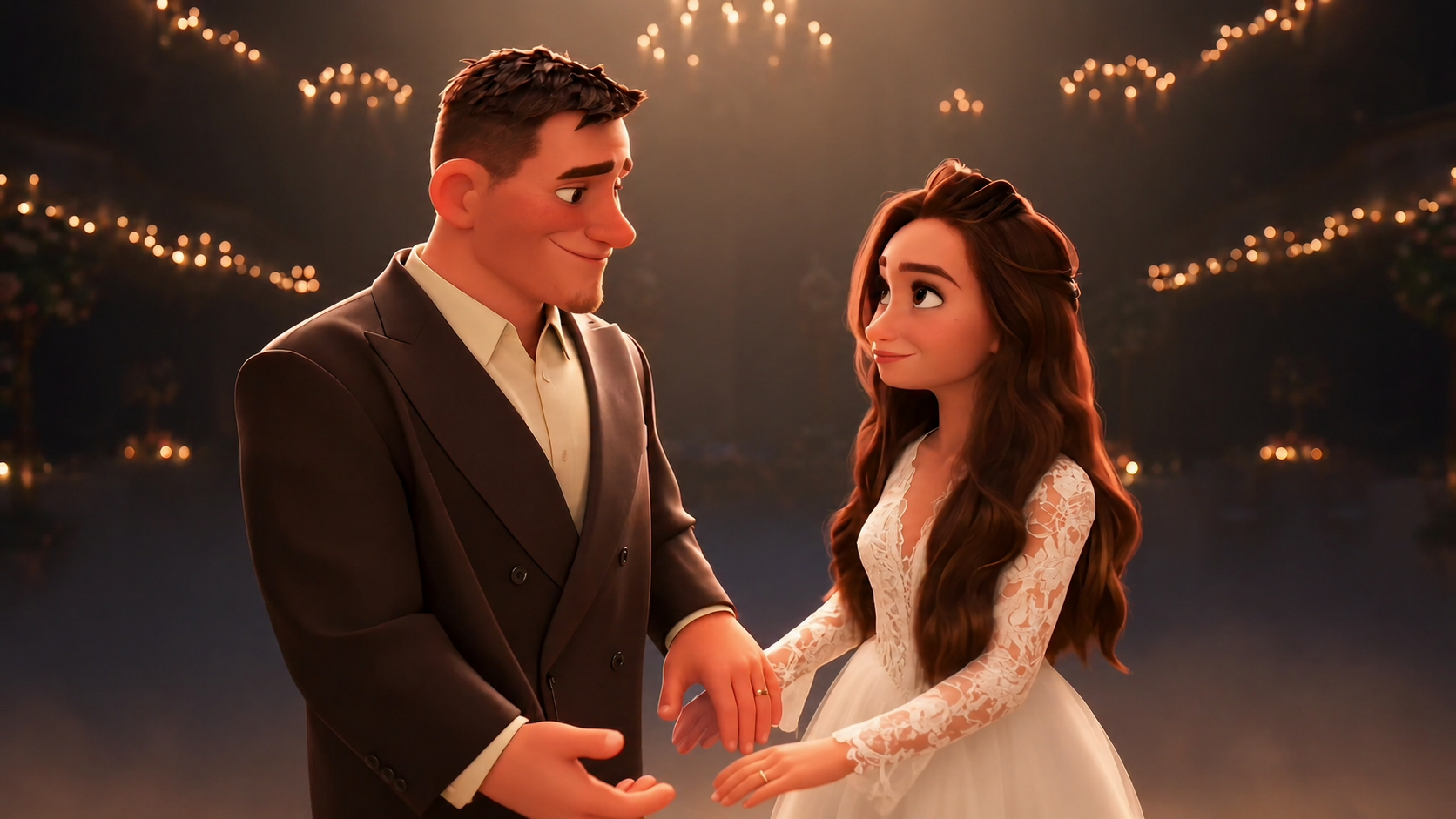Кадр свадебной Love Story в премиум-тарифе